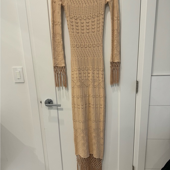House of Harlow 1960 Dresses & Skirts - House of Harlow 1960 Beige Crochet Maxi Dress